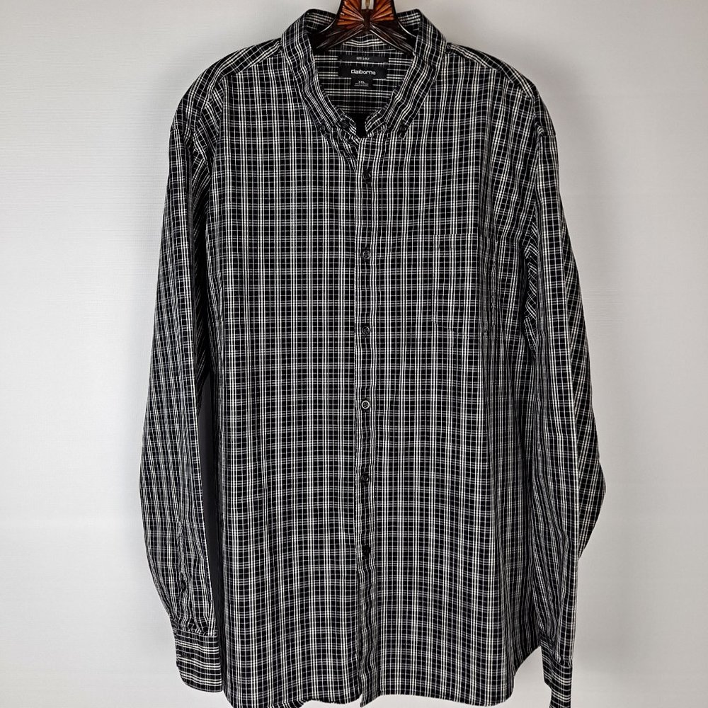 Men's Claiborne 80's 2-Ply Long Sleeve Button Down Shirt XXL